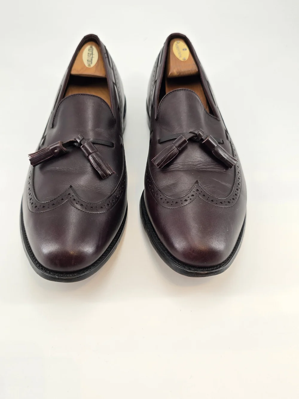 Allen Edmonds Men's Tassel Loafers in Burgundy Leather